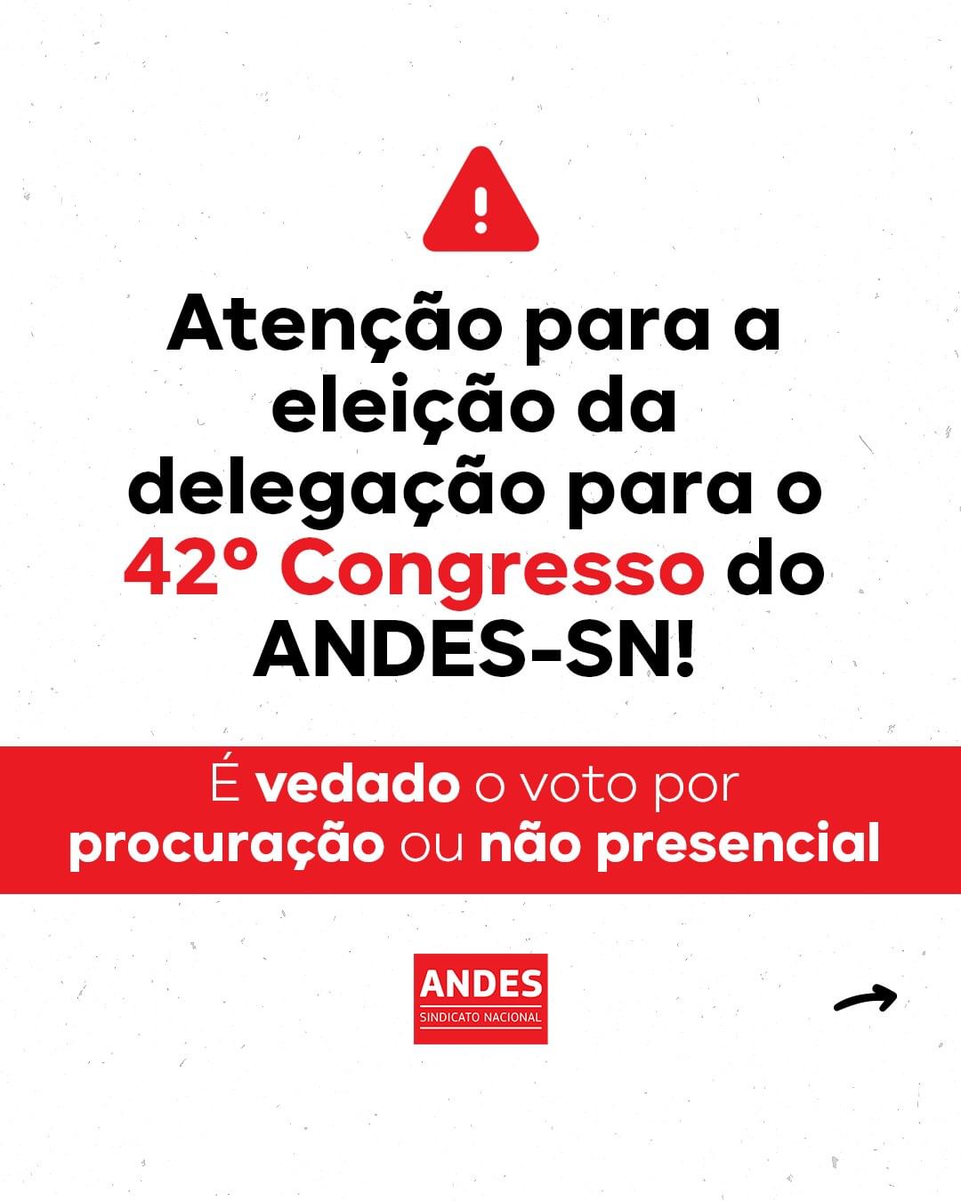 Credenciamento prévio ao 42º Congresso do ANDES-SN deve ser feito até 6 de fevereiro