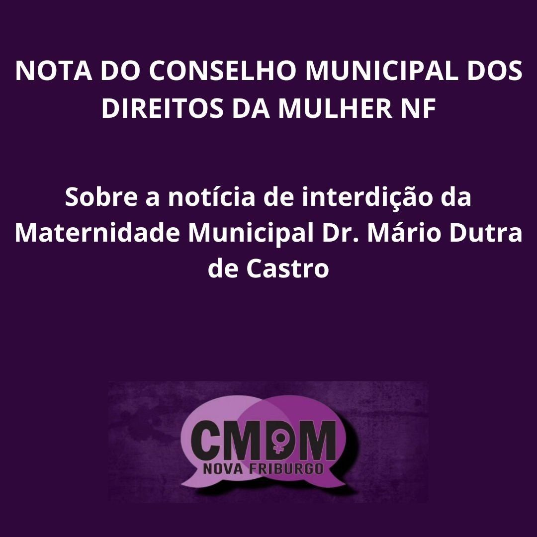 Sobre a interdição da maternidade municipal de Nova Friburgo