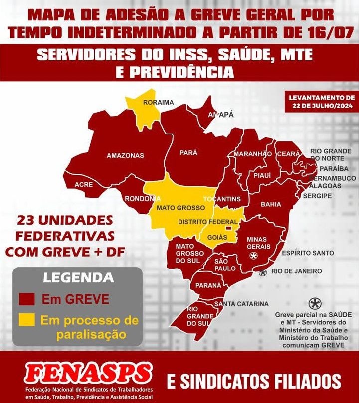 Notícias da greve do INSS