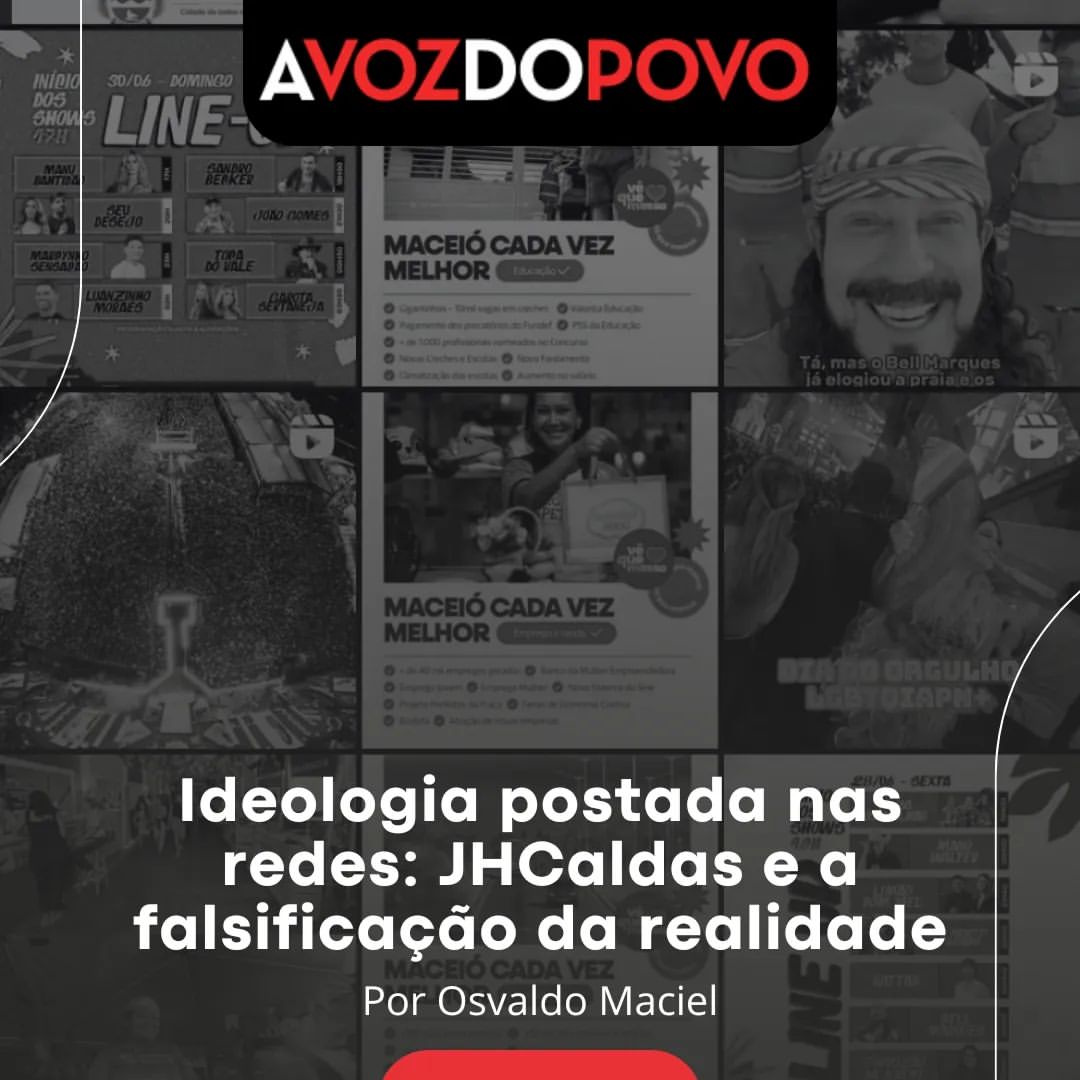 Ideologia postada nas redes - JHCaldas e a falsificação da realidade