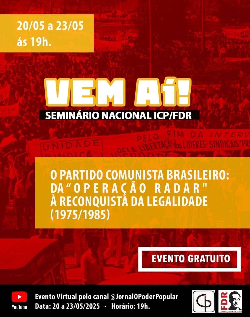 Vem Aí! Seminário Nacional do ICP e da FDR