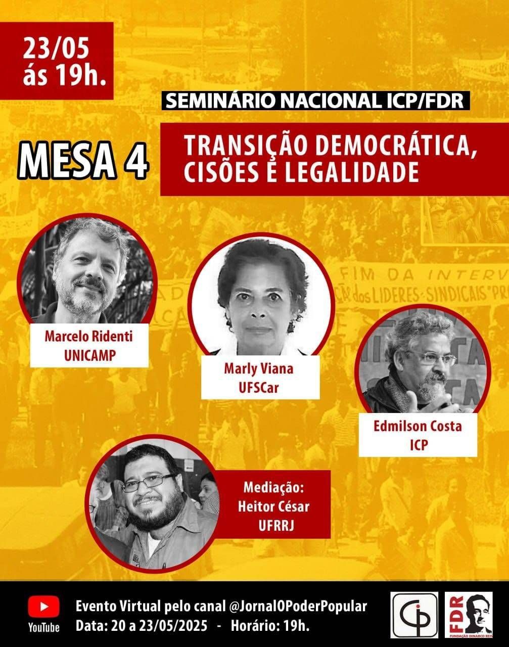 Vem Aí! Seminário Nacional do ICP e da FDR