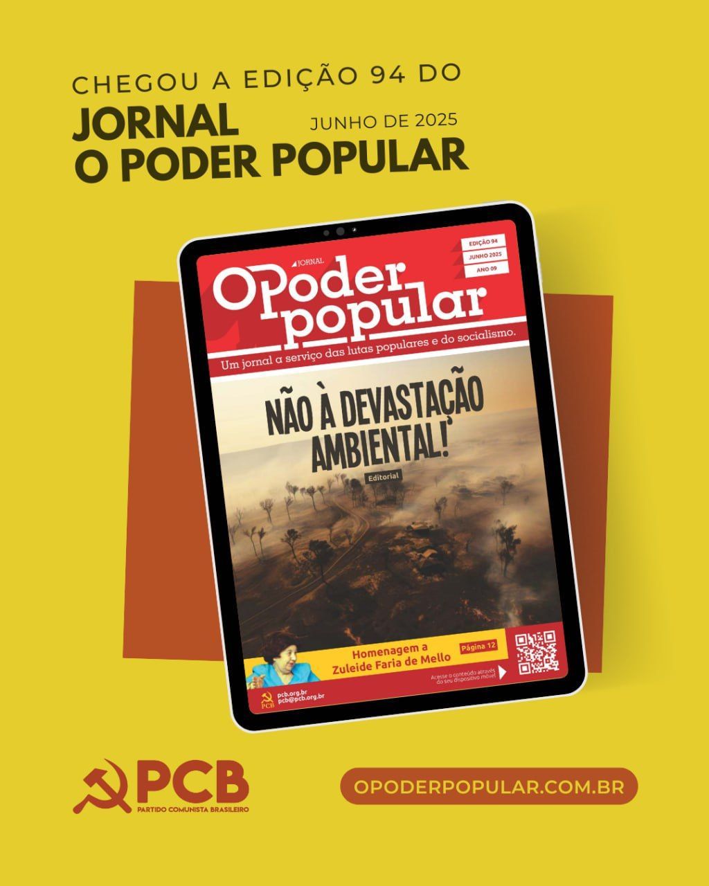 Está no ar O Poder Popular 94 (Junho de 2025)