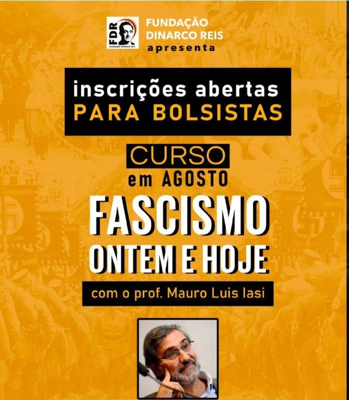 Curso Fascismo Ontem e Hoje - inscrições abertas para bolsistas