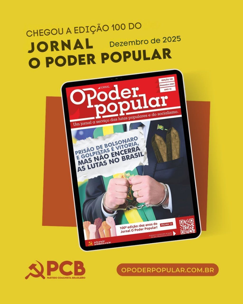 100ª edição: dez anos do Jornal O Poder Popular!
