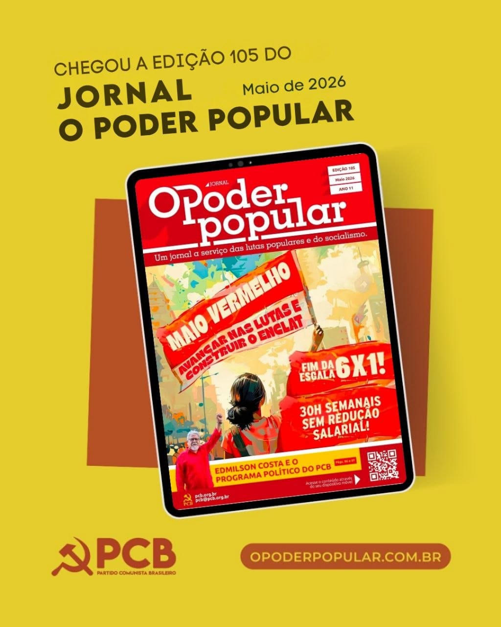 Chegou o Poder Popular Nº 105!