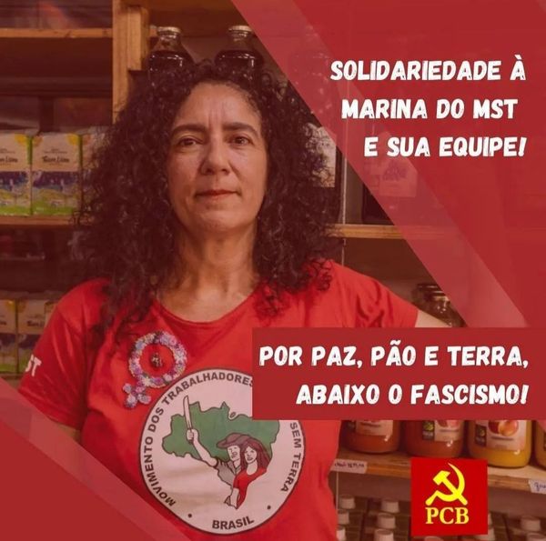 Por pão, paz e terra! Abaixo o fascismo!