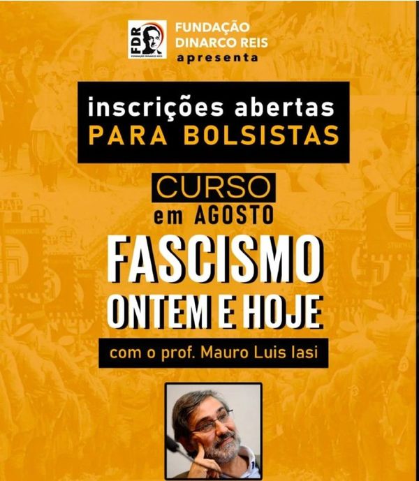 Curso Fascismo Ontem e Hoje - inscrições abertas para bolsistas