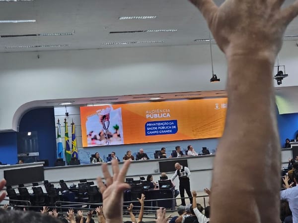 A Classe Trabalhadora se une contra a Privatização do SUS em Campo Grande - MS