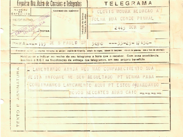 Cartas de Caio Prado Jr. e Jorge Amado a Clóvis Moura